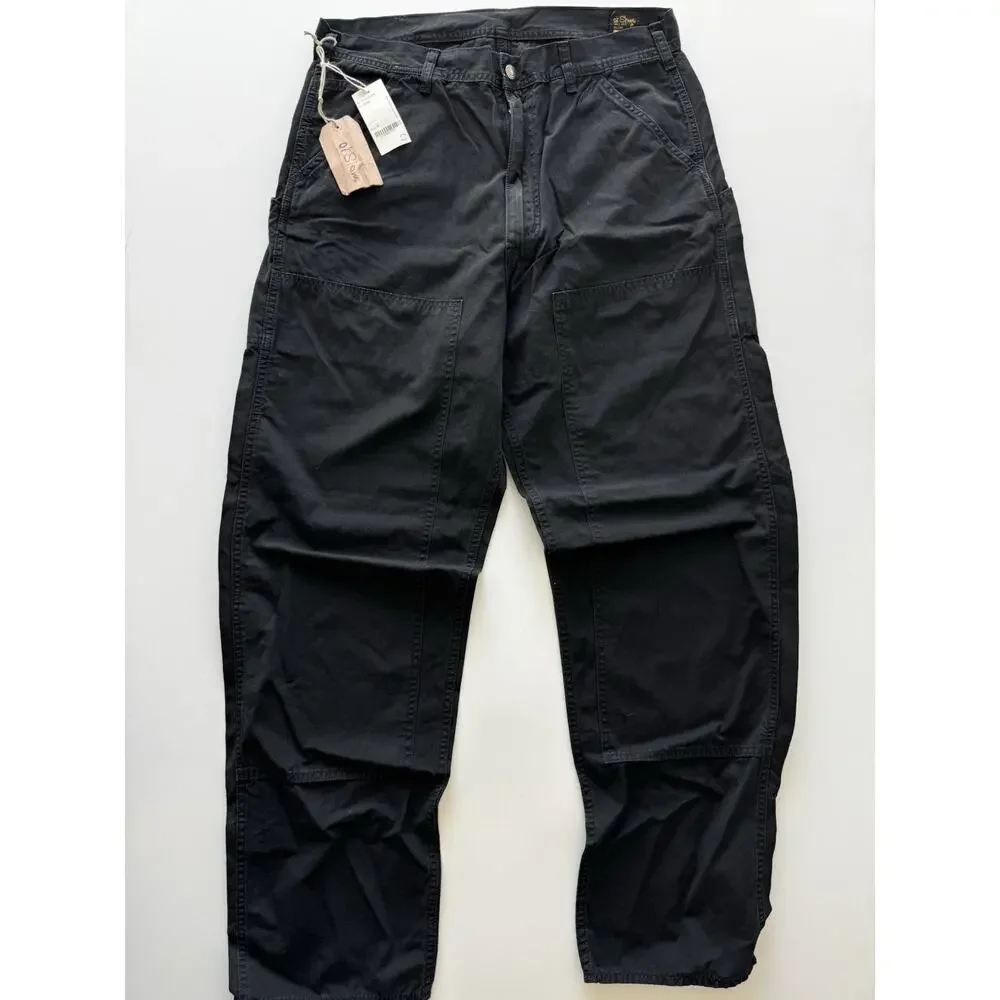 orSlow Double Knee Utility Work Pants Black Men's Size 3 japan
